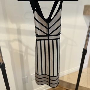 French Connections Black and Grey Dress